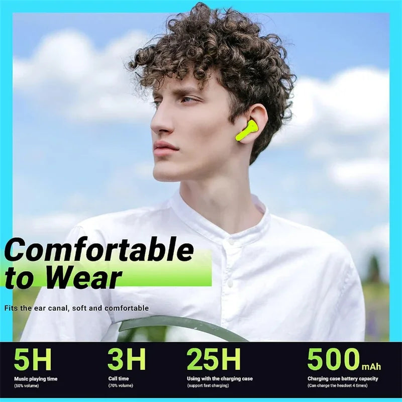 Air31 Transparent Crystal ENC Noise Cancelling Earphones & Headphones Auriculare Inalambrico Gaming Air 31 TWS Wireless Earbuds